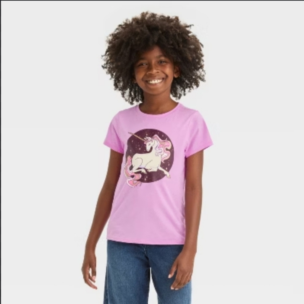 Bundle Of 3 Cat & Jack Girls' T-Shirts NWT Size: M - Picture 2 of 16